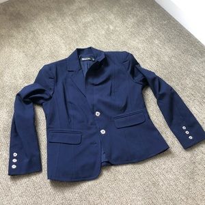 New York and Company Navy Suit Jacket